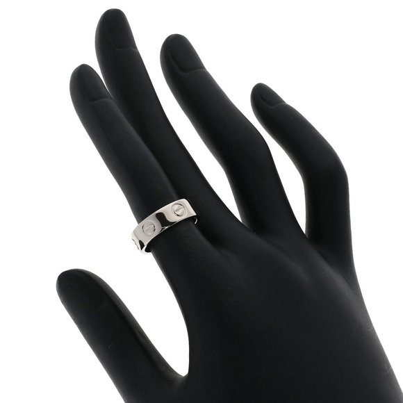 CARTIER Love Ring Classic Model 18k White Gold #49 (US Size: 4.75) - Picture 5 of 7